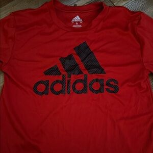 Adidas Scarlet Tee with Ebony Emblem
